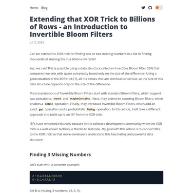 Invertible Bloom Filters Menghadapi Cabaran Ketepatan Walaupun Mempunyai Keupayaan Perbandingan Set yang Menjanjikan