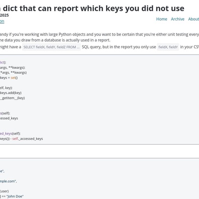 Triển khai TrackingDict trong Python gây tranh luận cộng đồng về các thực hành tốt nhất khi kế thừa Dict