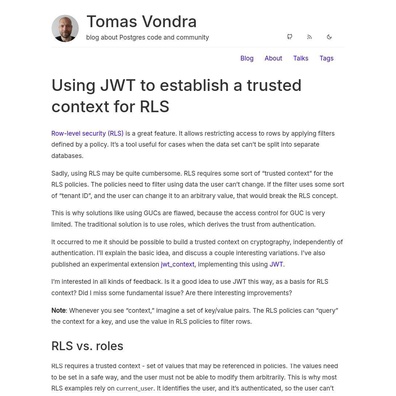 Lỗ hổng bảo mật JWT gây tranh cãi về việc triển khai Row-Level Security trong PostgreSQL