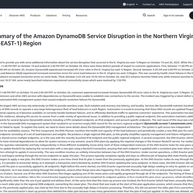 Gangguan AWS Dedah Kecacatan Sistem Lebih Mendalam Melampaui Keadaan Perlumbaan DNS