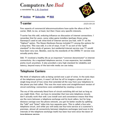 T-Carrier Technology Reveals Complex Legacy of Early Internet Infrastructure