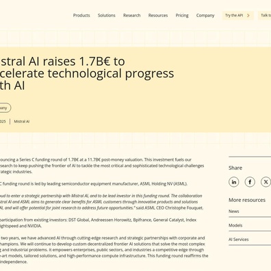 การลงทุน 1.7 พันล้านยูโร ของ ASML ใน Mistral AI จุดประกายการถอดรหัสกลยุทธ์อธิปไตยด้าน AI ของยุโรป
