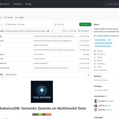 ThalamusDB ท้าทายฐานข้อมูลเวกเตอร์ด้วยการค้นหาเชิงความหมายบนพื้นฐาน SQL