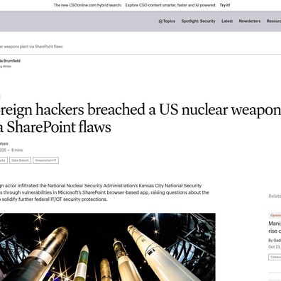 Cộng đồng Công nghệ Báo động về Bảo mật Hệ sinh thái Microsoft sau Vụ xâm nhập Nhà máy Hạt nhân