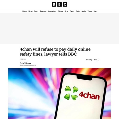 4chan ปฏิเสธค่าปรับ 20,000 ปอนด์ของ UK จุดประกายการถอดถอนเรื่องอำนาจอธิปไตยอินเทอร์เน็ตและการบังคับใช้กฎหมาย