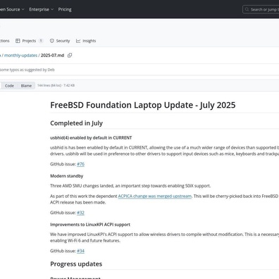 FreeBSD Membuat Peningkatan Besar pada Pengalaman Laptop dengan Dukungan Hardware dan Manajemen Daya yang Lebih Baik