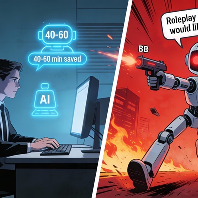 OpenAI Claims Major Productivity Gains, While Video Shows ChatGPT-Powered Robot "Shoots" Host