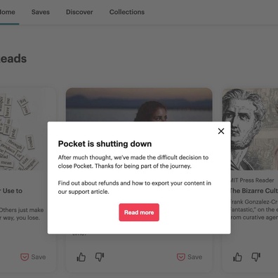 Mozilla Tutup Perkhidmatan Pocket, Pengguna Kehilangan Akses kepada Kandungan Artikel Tersimpan