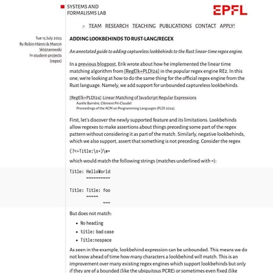 Rust 正規表達式引擎獲得線性時間回顧支援，消除阻斷服務攻擊漏洞