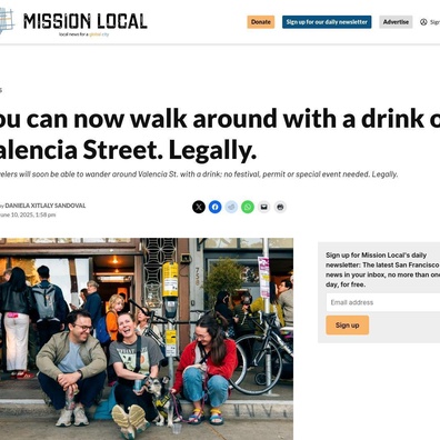 Zona Minum di Valencia Street San Francisco Memicu Perdebatan Tentang Hukum Open Container Amerika
