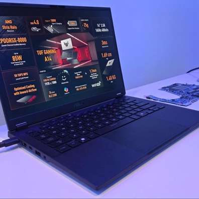 Asus TUF Gaming A14 พร้อม AMD Strix Halo ตั้งเป้าปฏิวัติเกมมิ่งแล็ปท็อปแบบบางและเบา