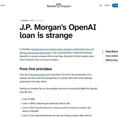 Mengapa Pinjaman OpenAI Senilai 4 Miliar Dolar AS dari J.P. Morgan Sangat Masuk Akal Secara Finansial