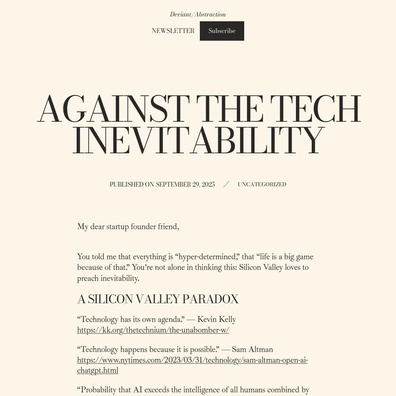 Komunitas Teknologi Memperdebatkan Apakah Inovasi Benar-Benar "Tak Terelakkan" Setelah Klaim Para Pemimpin Silicon Valley