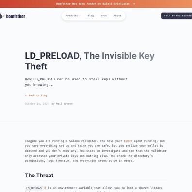 LD_PRELOAD คือภัยคุกคามความปลอดภัยจริง ๆ หรือเป็นแค่การตีไข่ใส่กระทะ?