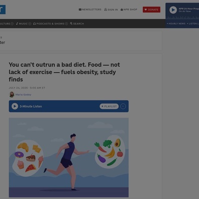Kajian Baharu Mendedahkan Diet, Bukan Senaman, Memacu Krisis Obesiti Moden