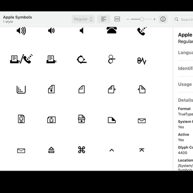 Thư viện Font của Apple Bảo tồn Hàng thập kỷ Lịch sử Máy tính trong các Biểu tượng Ẩn