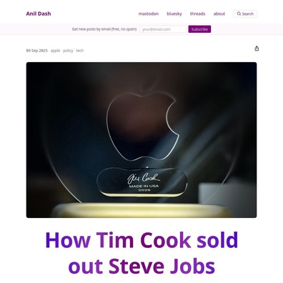 CEO Apple Tim Cook Menghadapi Kritik Atas Gaya Kepemimpinan dan Pendekatan Politik