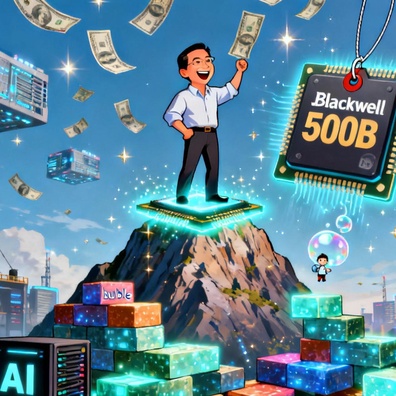 Jensen Huang แห่ง Nvidia ปัดความกังวลเรื่องฟองสบู่ AI หลังมีคำสั่งซื้อค้างรับ 5 แสนล้านดอลลาร์ และอุตสาหกรรมกำลังเติบโต