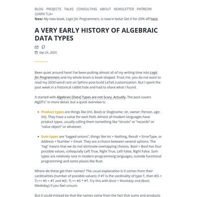 Mengungkap Asal Usul Sebenarnya dari Tipe Data Aljabar