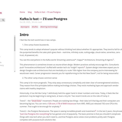 Postgres vs Kafka: Debat Antrian Pangkalan Data Semakin Hebat