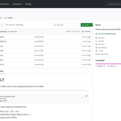 XSLT Trở Lại Khi Các Nhà Phát Triển Tìm Kiếm Hệ Thống Build Web Đơn Giản Hơn