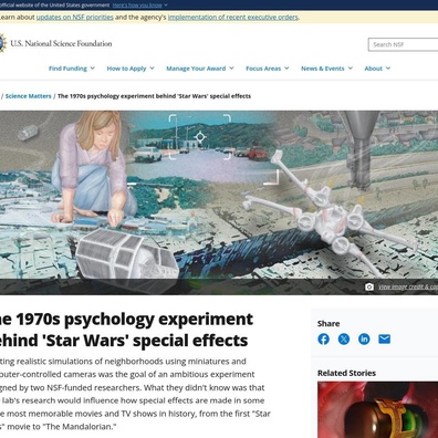 Penyelidikan Psikologi 1970an Secara Tidak Sengaja Mencipta Teknologi Kesan Khas Star Wars
