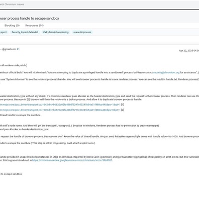 Google Bayar 250,000 Dolar Amerika untuk Bug Pelarian Sandbox Chrome, Mencetuskan Perdebatan Mengenai Ekonomi Bug Bounty