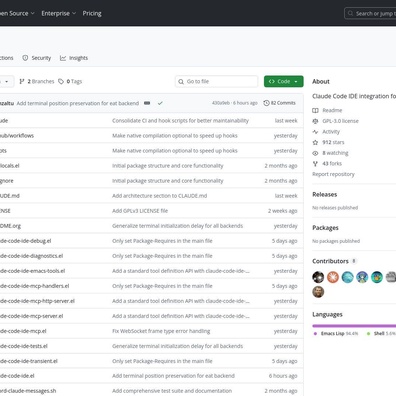 Emacs 向け Claude Code IDE 統合がトラディショナルエディタにおけるAIツールの議論を巻き起こす