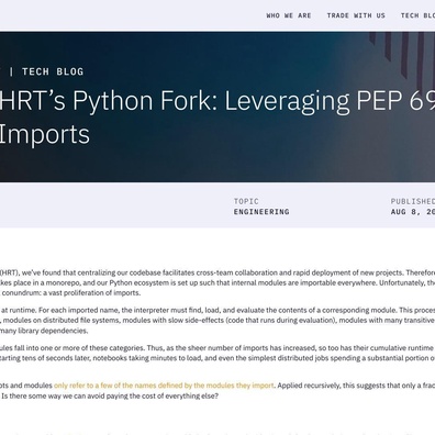 Fork Python HRT Meraih Peningkatan Performa Besar Melalui Implementasi Lazy Import