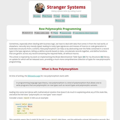 Row Polymorphism Mencetuskan Perdebatan Mengenai Structural vs Nominal Typing dalam Bahasa Pengaturcaraan Moden