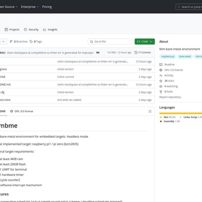 ภาษาโปรแกรม Nim ได้รับความนิยมเพิ่มขึ้นในการพัฒนาระบบฝังตัวด้วย Framework แบบ Bare-Metal ใหม่