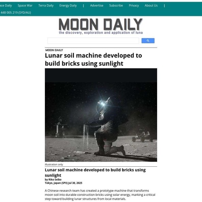 Mesin Bata Lunar China Mencetuskan Perdebatan Mengenai Kebolehlaksanaan Pembinaan Pangkalan Bulan