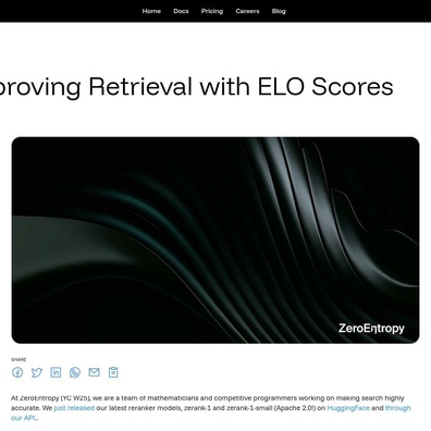 ZeroEntropy 的西洋棋啟發重排序器引發配對比較與絕對評分方法討論