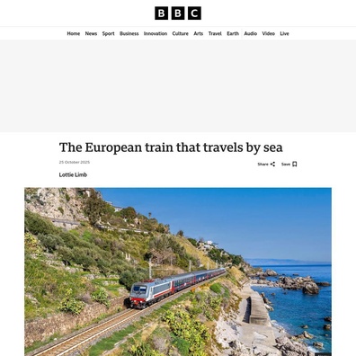 เรือข้ามฟากขนขบวนรถไฟเส้นสุดท้ายของยุโรปเผชิญอนาคตที่ไม่แน่นอน เมื่อโครงการสะพานยักษ์กำลังจะเกิดขึ้น