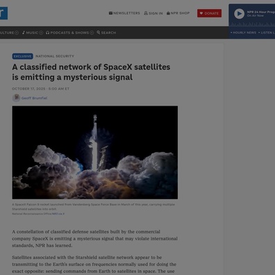 เครือข่าย Starshield ลับของ SpaceX ก่อให้เกิดการคาดการณ์เกี่ยวกับขีดความสามารถทางการทหาร