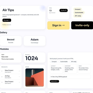 AirTips ปรากฏตัวเป็นทางเลือกแทน Bento.me พร้อมฟีเจอร์ที่เป็นมิตรกับนักพัฒนา