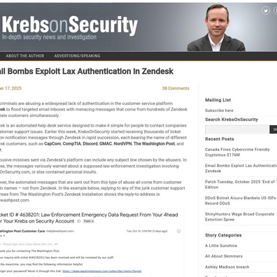แคมเปญโจมตีทางอีเมลผ่าน Zendesk ระบาดสู่ผู้ใช้ที่ไม่สงสัย