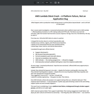 Investigasi 7 Minggu Developer terhadap AWS Lambda Mengungkap Kesalahpahaman Fundamental tentang Model Eksekusi Platform