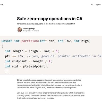 Developer C# Laporkan Peningkatan Performa Masif Menggunakan Span<T> untuk Operasi Zero-Copy