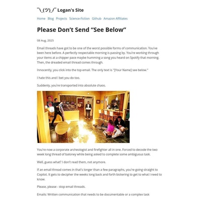 ดราม่าการโต้เถียงระหว่าง Email กับ IM ปะทุขึ้นเมื่อพนักงานต่อต้านข้อความแบบ "ดูข้างล่าง"