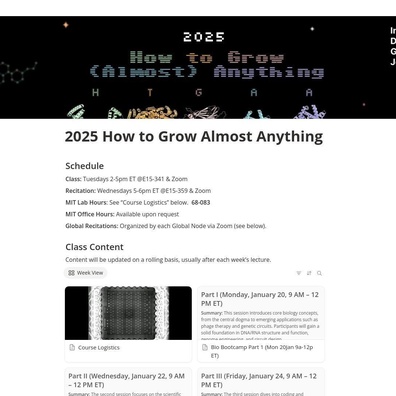 คอร์สเรียน "How to Grow Almost Anything" ของ MIT จุดประกายการถอดถอนเรื่องห้องปฏิบัติการชีววิทยาในบ้านและปัญหาประสิทธิภาพเว็บไซต์