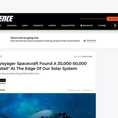ยานสำรวจ Voyager เผยพบ "กำแพงไฟ" อุณหภูมิ 50,000 เคลวิน ที่ขอบระบบสุริยะ