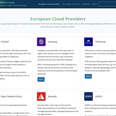 ภูมิทัศน์คลาวด์ยุโรปขยายตัว ขณะที่ชุมชนถกประเด็นผู้ให้บริการที่ขาดหายและข้อกังวลเรื่องอธิปไตย