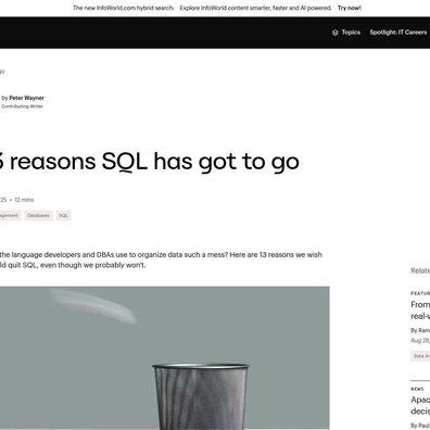 นักวิจารณ์ SQL เผชิญการต่อต้านอย่างแรงขณะที่ชุมชนปกป้องมาตรฐานฐานข้อมูล