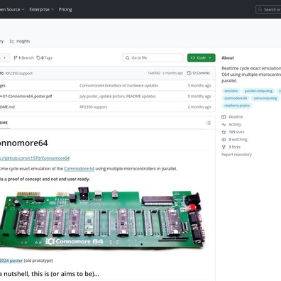 Connomore64: Cycle-Exact C64 Emulation Using Multiple Microcontrollers