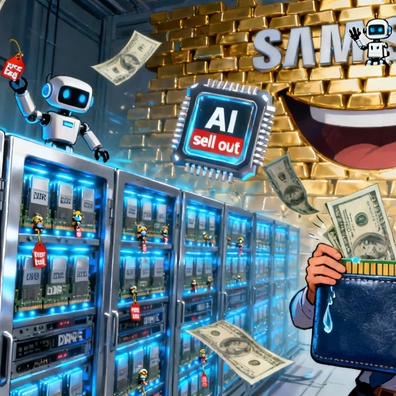 Samsung 實施 DDR5 價格暴漲 60%，AI 資料中心引發記憶體危機