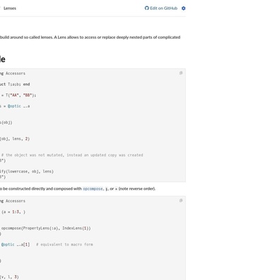 เลนส์ใน Accessors.jl ของ Julia จุดประเด็นถกเถียงเกี่ยวกับกระบวนทัศน์การเขียนโปรแกรมแบบไม่เปลี่ยนสถานะ
