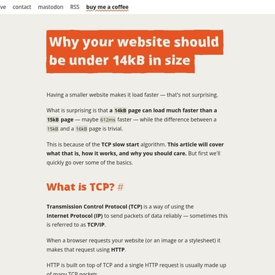 開發者就網站優化環境影響展開辯論,14kB 規則引發關注