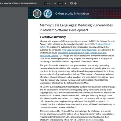 นักพัฒนาโต้เถียงคำนิยามของ Memory Safety ขณะที่รัฐบาลผลักดันการใช้งาน