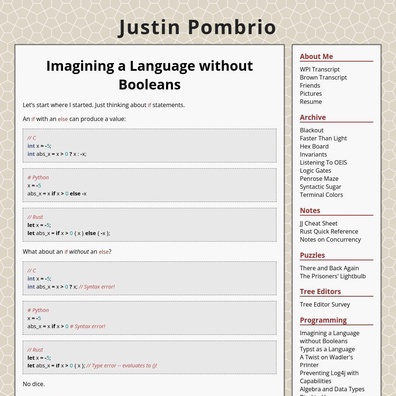 Thiết Kế Ngôn Ngữ Lập Trình Khám Phá Việc Thay Thế Logic Boolean Bằng Optional Types